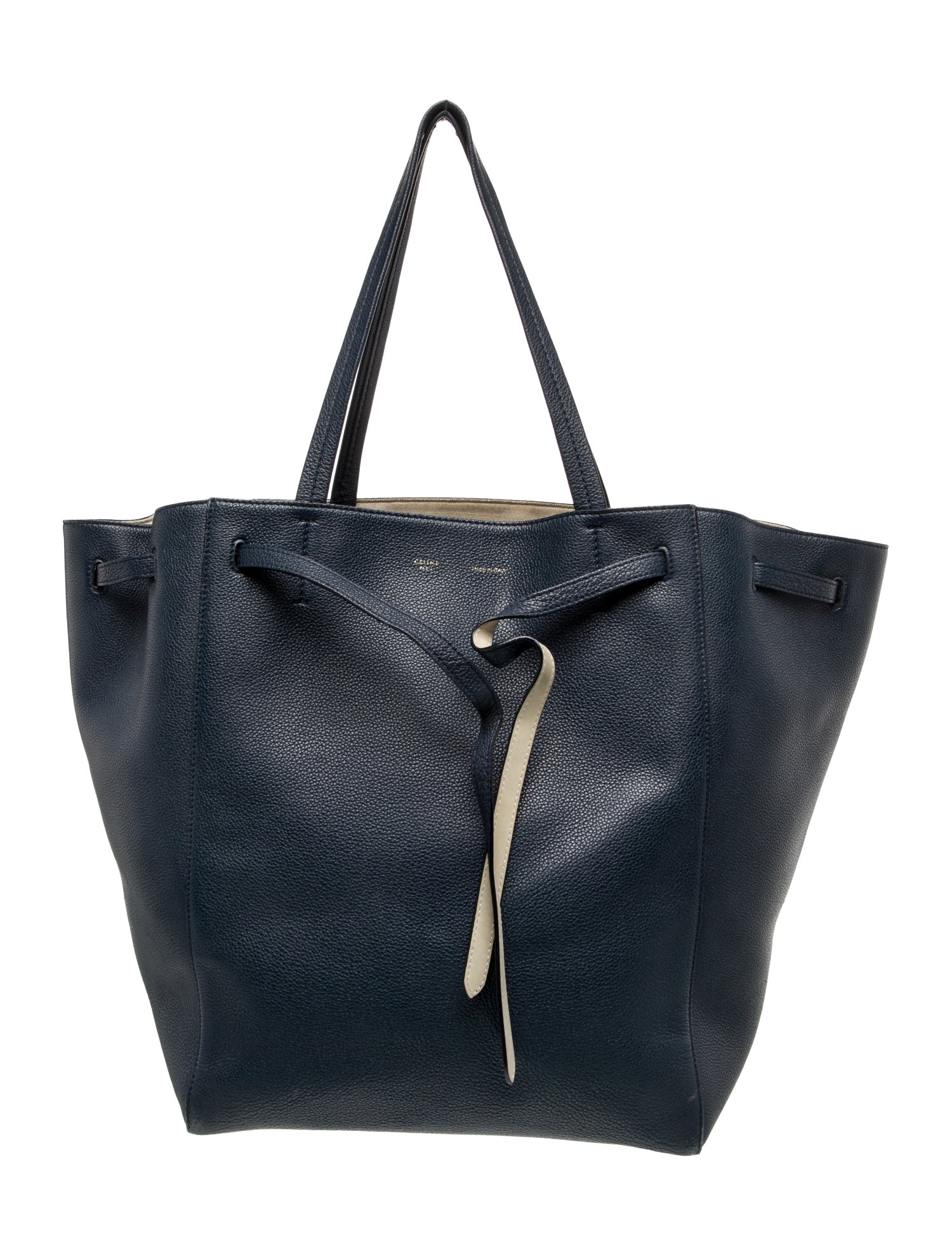 Celine Leather Cabas Phantom w/Belt Medium