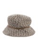 Celine Kids' neutral and black printed bucket hat