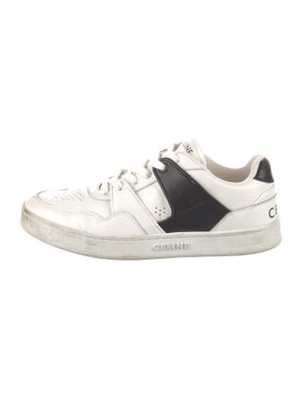 Celine Leather Colorblock Pattern Sneakers