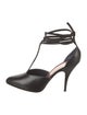 Celine Leather T-Strap Pumps