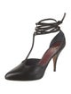 Celine Leather T-Strap Pumps