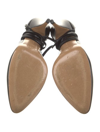 Celine Leather T-Strap Pumps