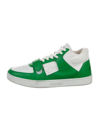 Celine Leather Colorblock Pattern Athletic Sneakers