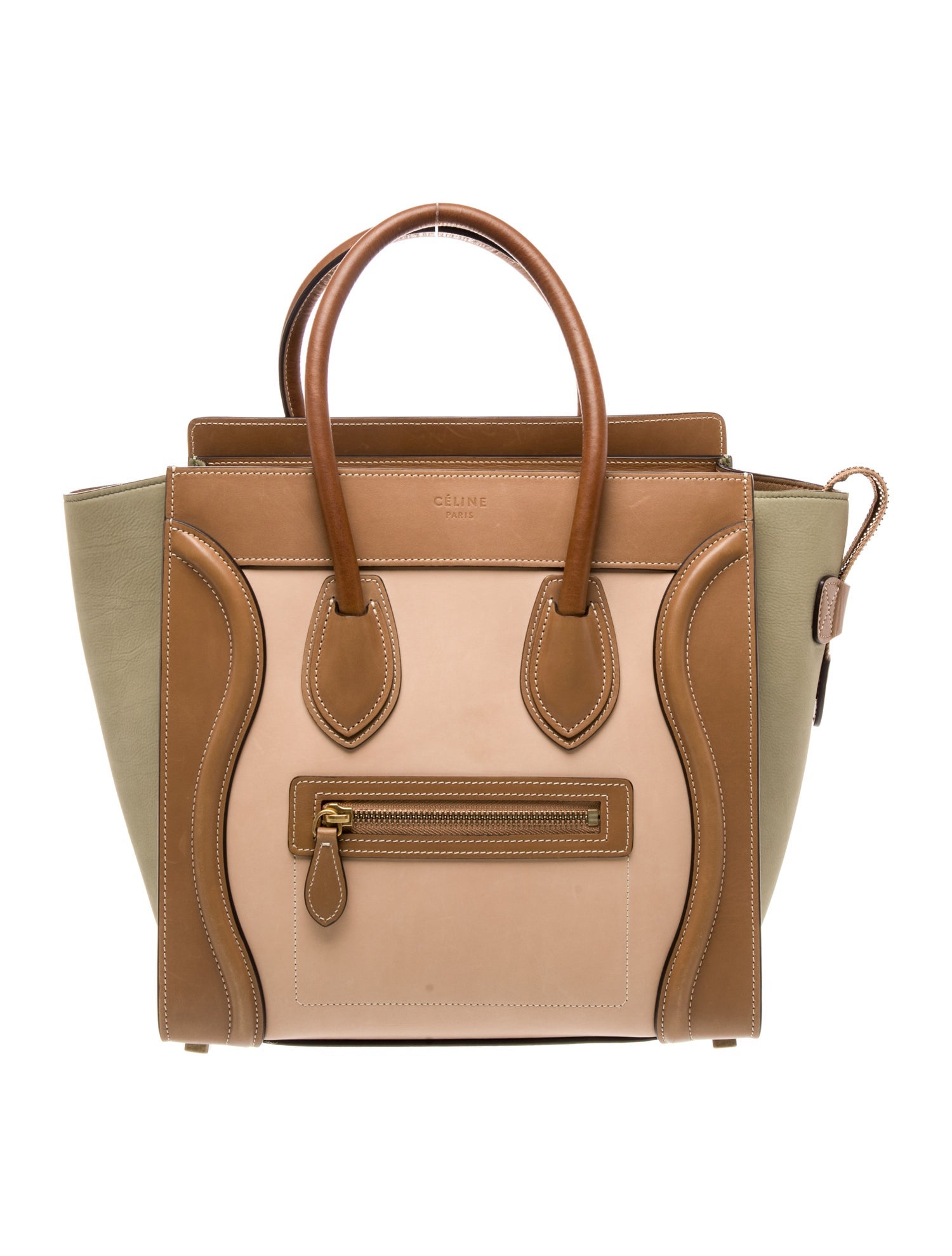 Celine Leather Luggage Nano