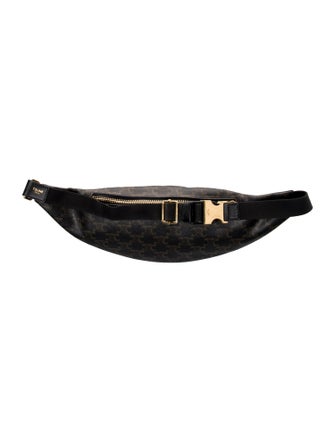 Celine Triomphe Triomphe Coated Canvas Belt Bag