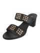 Celine Leather Studded Accents Slides