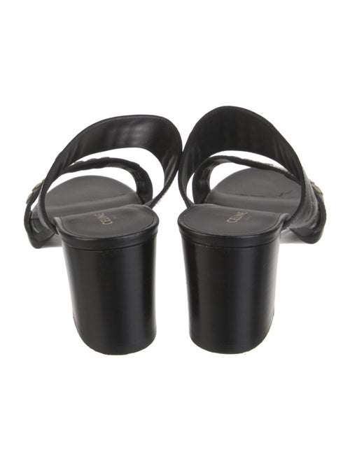 Celine Leather Studded Accents Slides