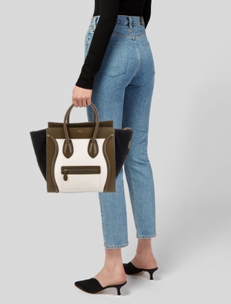 Celine Leather Luggage Mini