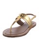 Celine Leather T-Strap Sandals