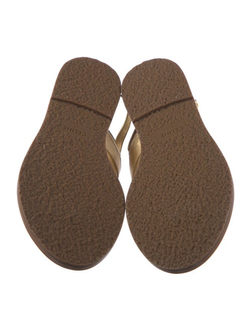 Celine Leather T-Strap Sandals