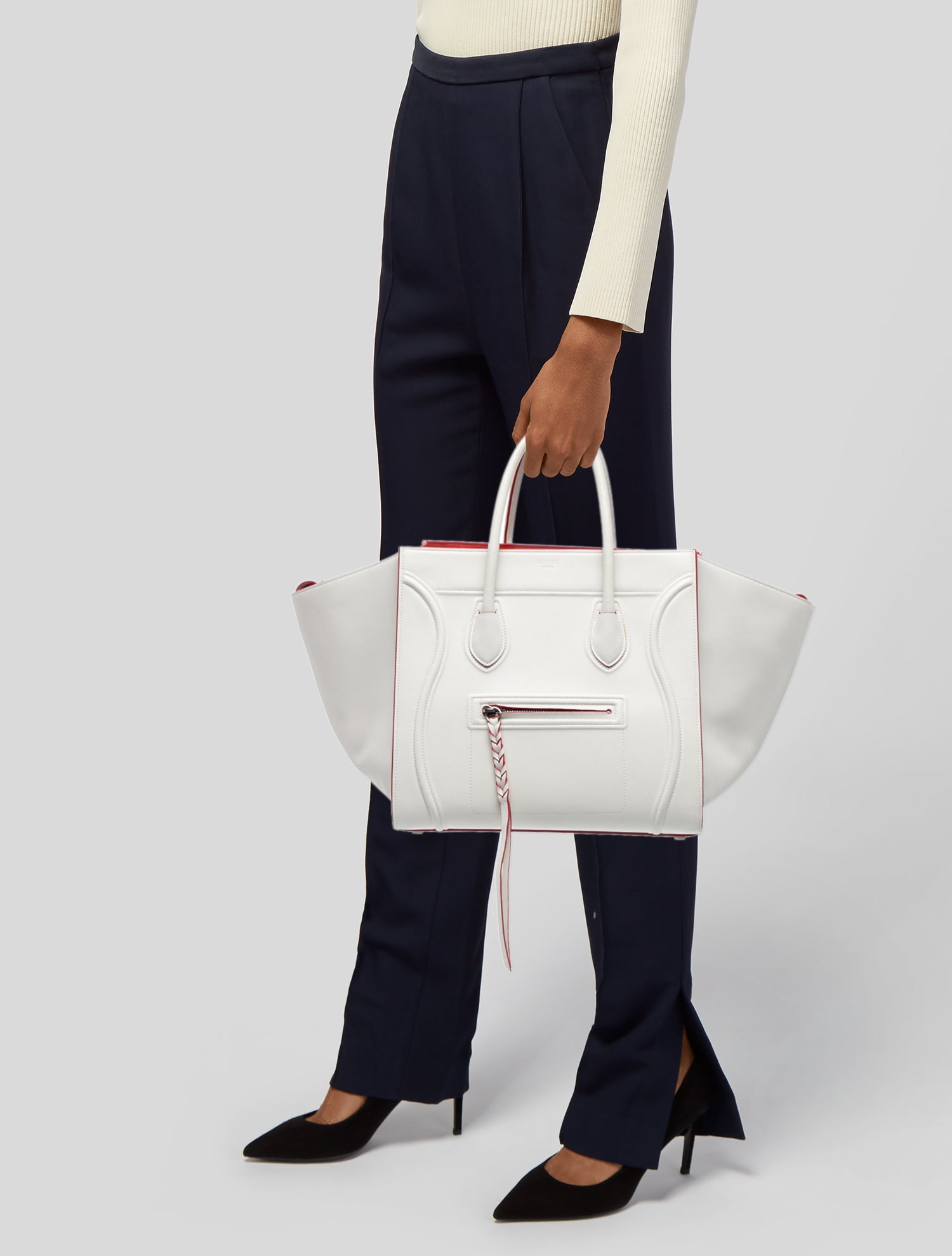 Celine Leather Luggage Phantom Medium