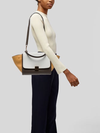 Celine Leather Trapeze Small