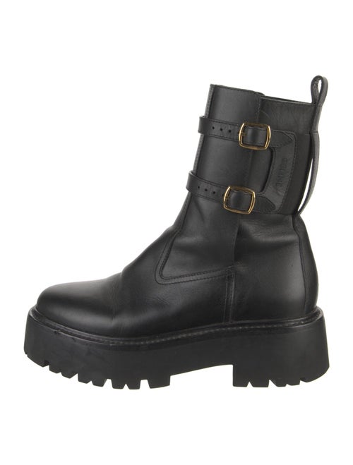 Celine Leather Combat Boots