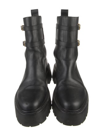 Celine Leather Combat Boots