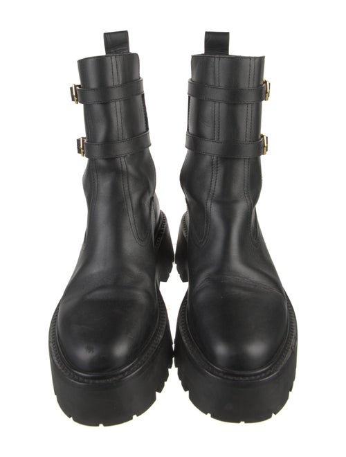 Celine Leather Combat Boots