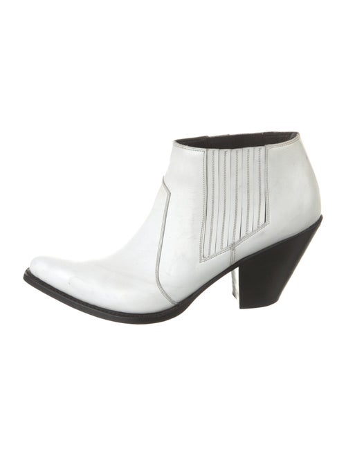 Celine Leather Patterned Western Boots