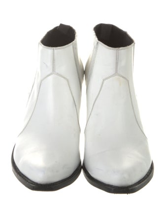 Celine Leather Patterned Western Boots