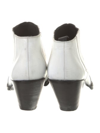 Celine Leather Patterned Western Boots