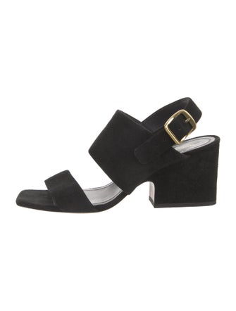 Celine Suede Slingback Sandals