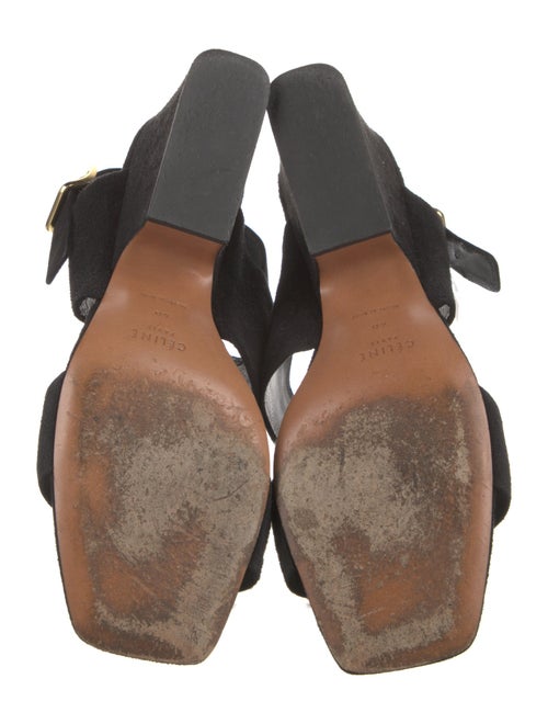 Celine Suede Slingback Sandals