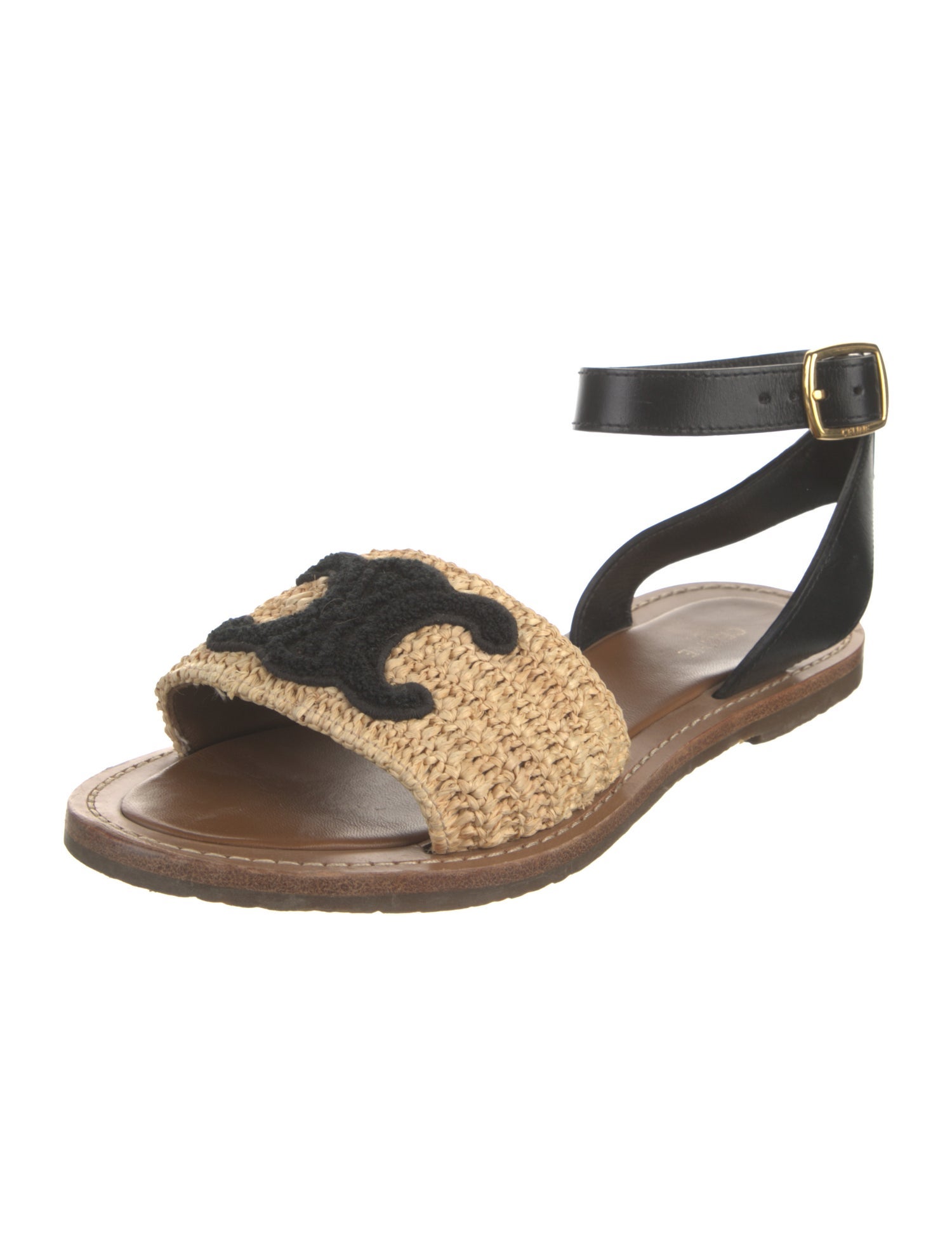 Celine Lympia Leather Espadrilles
