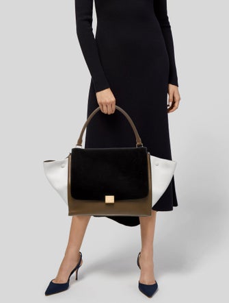 Celine Leather Trapeze Large