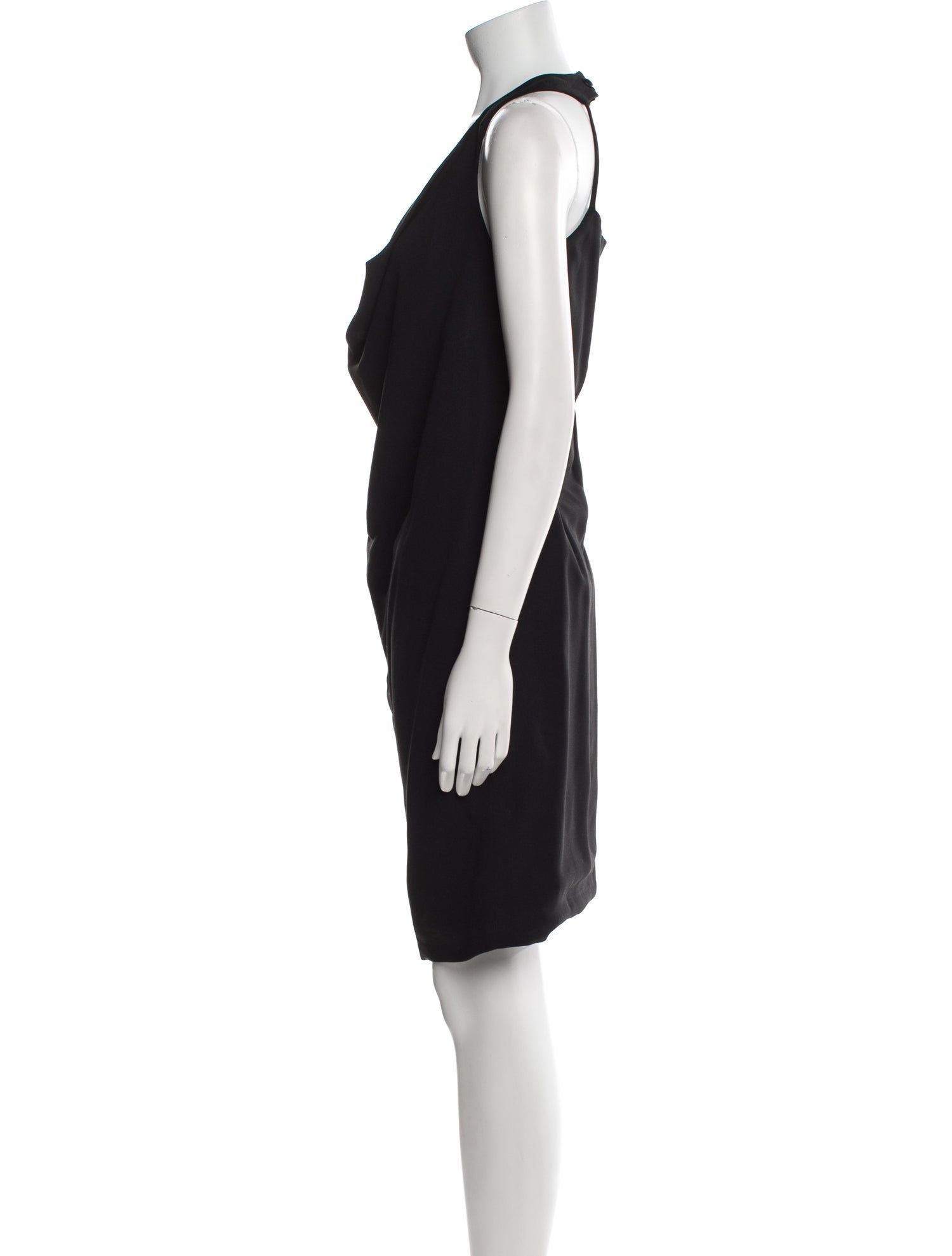 Celine Cowl Neck Knee-Length Dress