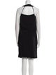Celine Cowl Neck Knee-Length Dress