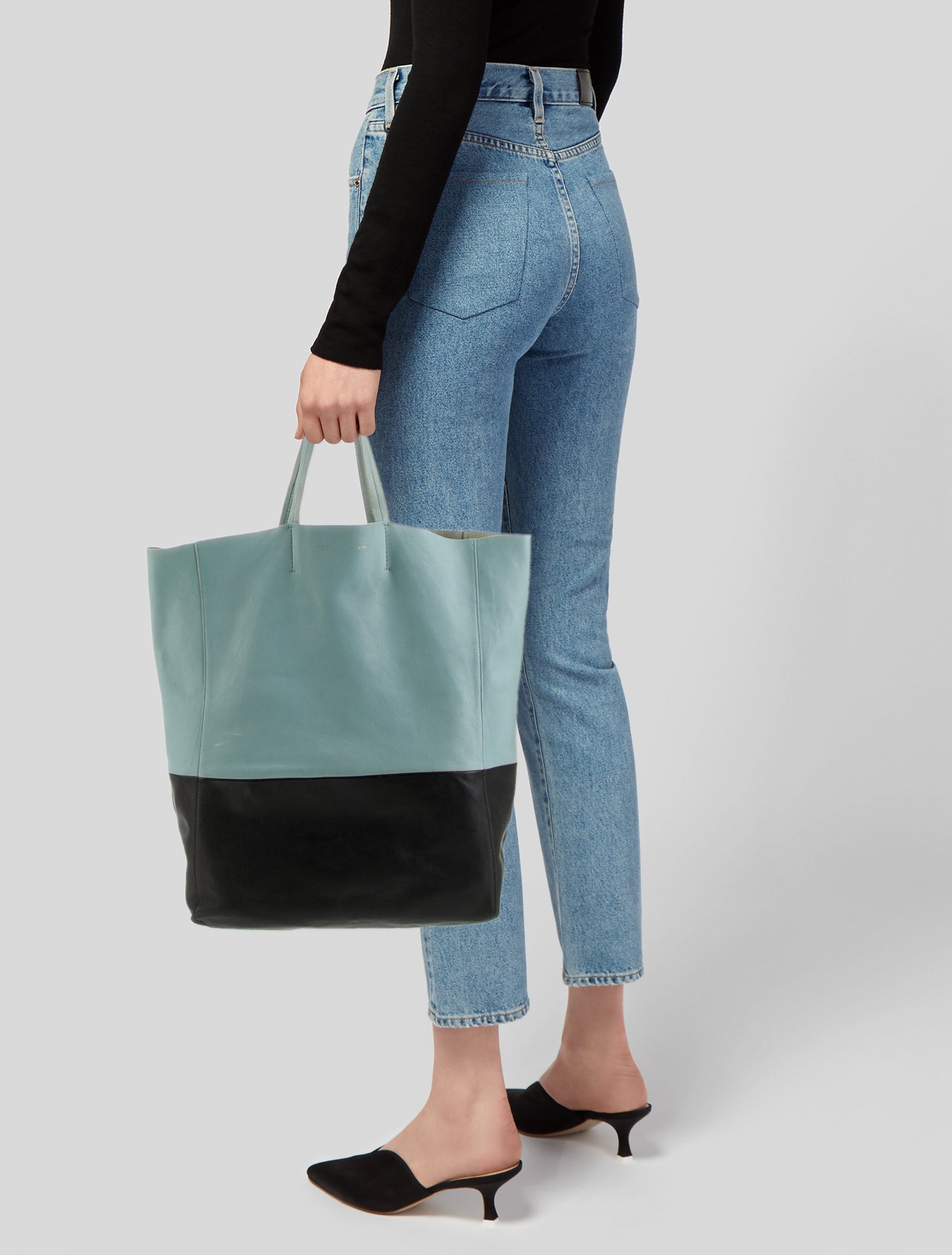 Celine Leather Vertical Cabas