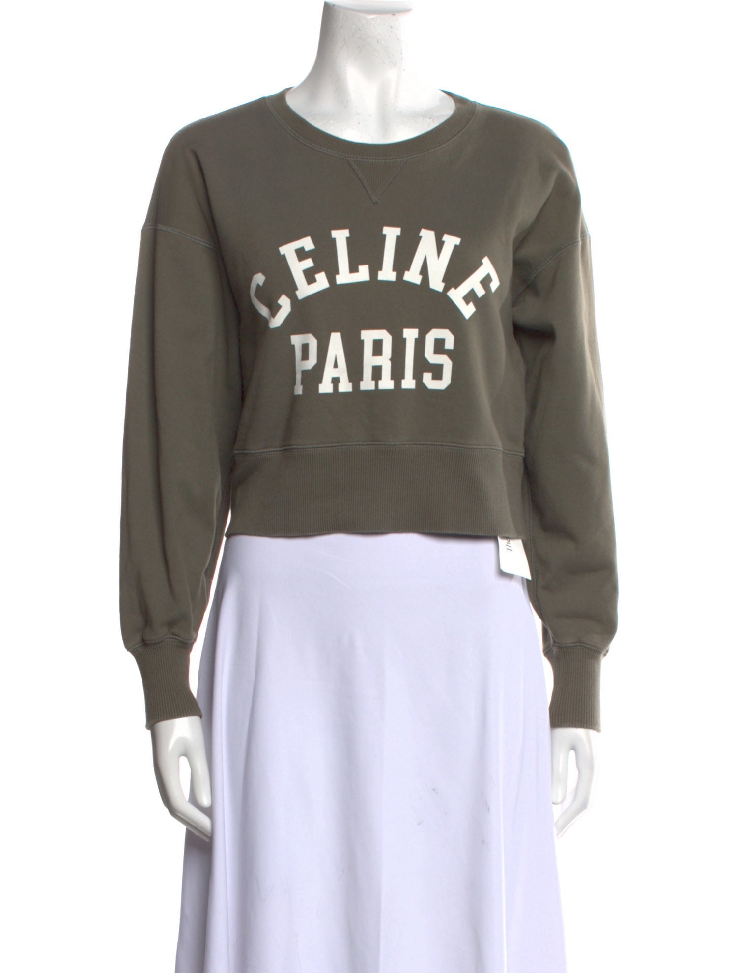 Celine Graphic Print Crew Neck Sweatshirt