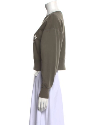 Celine Graphic Print Crew Neck Sweatshirt