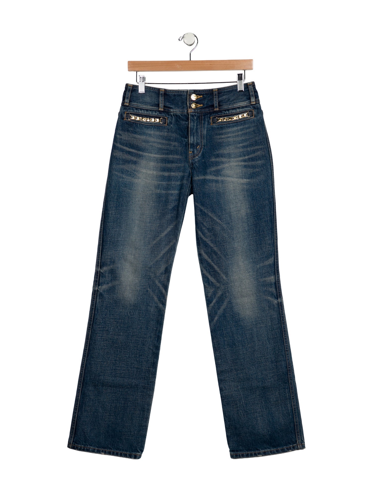 Celine High-Rise Wide Leg Jeans