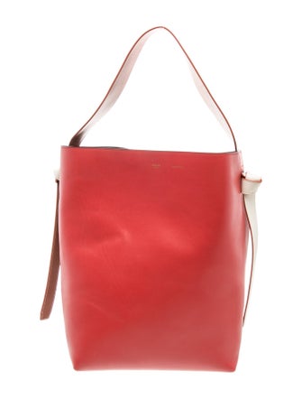 Celine Leather Twisted Cabas