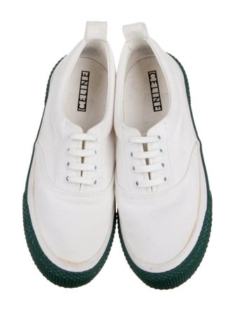 Celine Canvas Colorblock Pattern Sneakers
