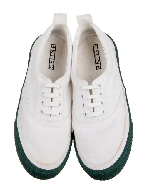 Celine Canvas Colorblock Pattern Sneakers