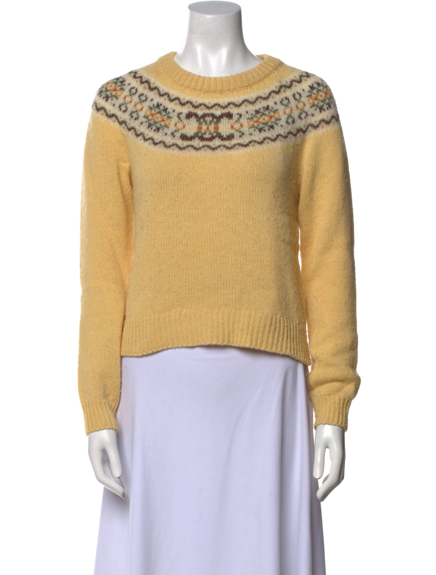 Celine Wool Crew Neck Sweater