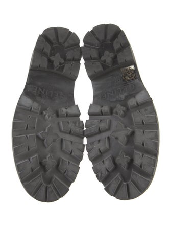 Celine Leather Lasercut Accents Loafers