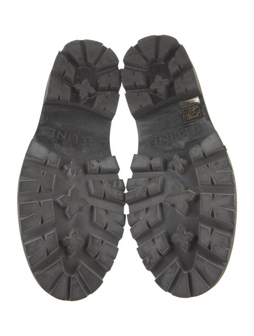 Celine Leather Lasercut Accents Loafers