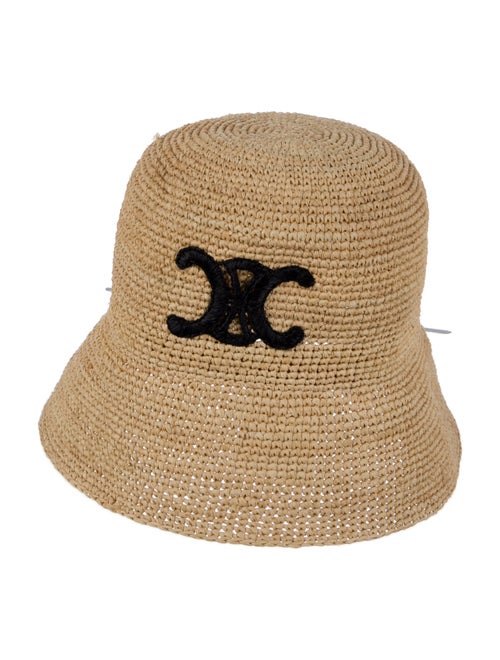 Celine Raffia Embroidered Logo