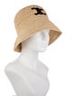 Celine Raffia Embroidered Logo