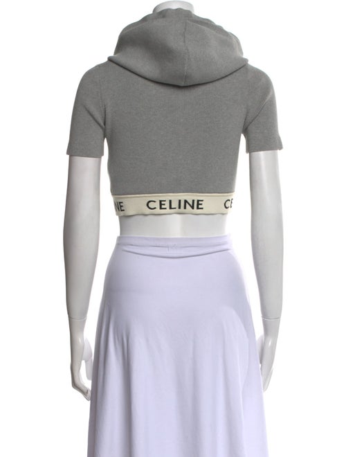 Celine Tie Neck Short Sleeve Crop Top