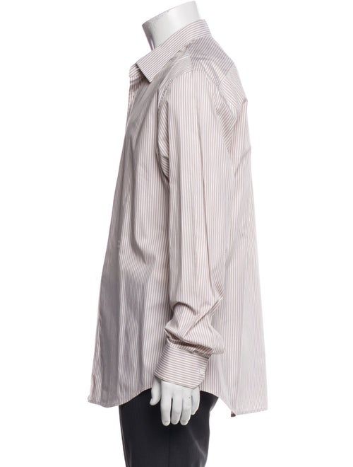 Celine Striped Long Sleeve Dress Shirt