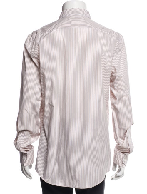 Celine Striped Long Sleeve Dress Shirt