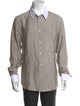 Celine Silk Striped Dress Shirt
