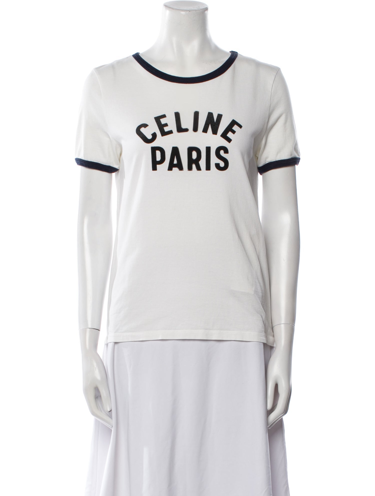 Celine Graphic Print Crew Neck T-Shirt
