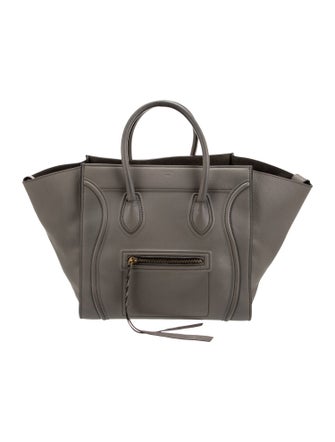 Celine Leather Luggage Phantom Medium