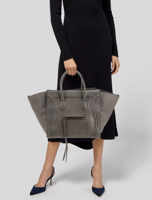 Celine Leather Luggage Phantom Medium