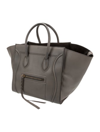 Celine Leather Luggage Phantom Medium