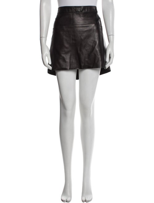 Celine Leather Mini Skirt