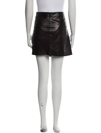 Celine Leather Mini Skirt